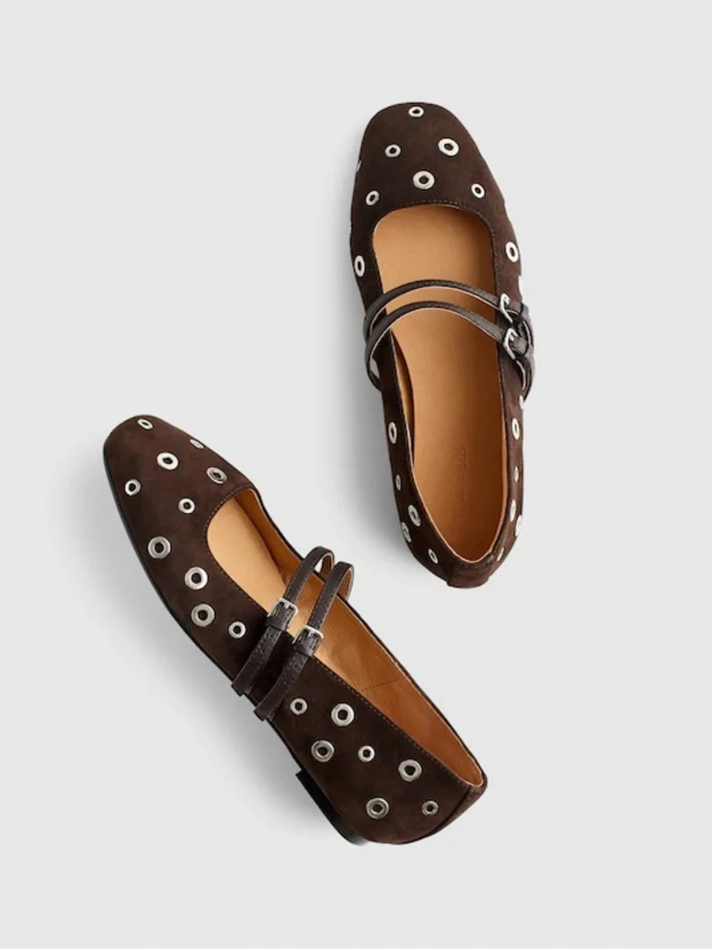 Madewell The Greta Double-Strap Ballet Flat NX037 - Picture 1 of 4